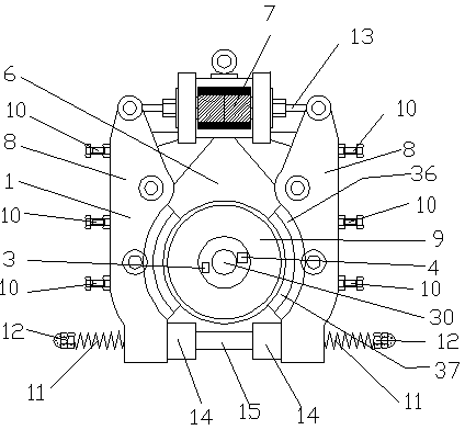 Elevator brake performance whole process real-time monitoring control system and using method