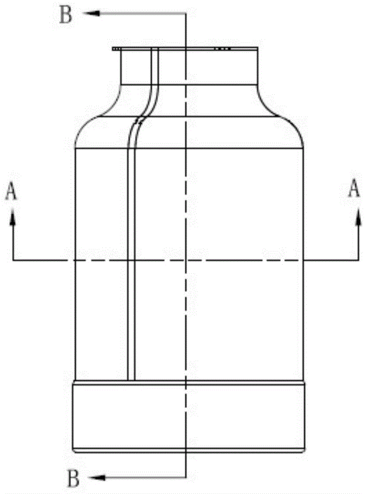 Combined bottle with base