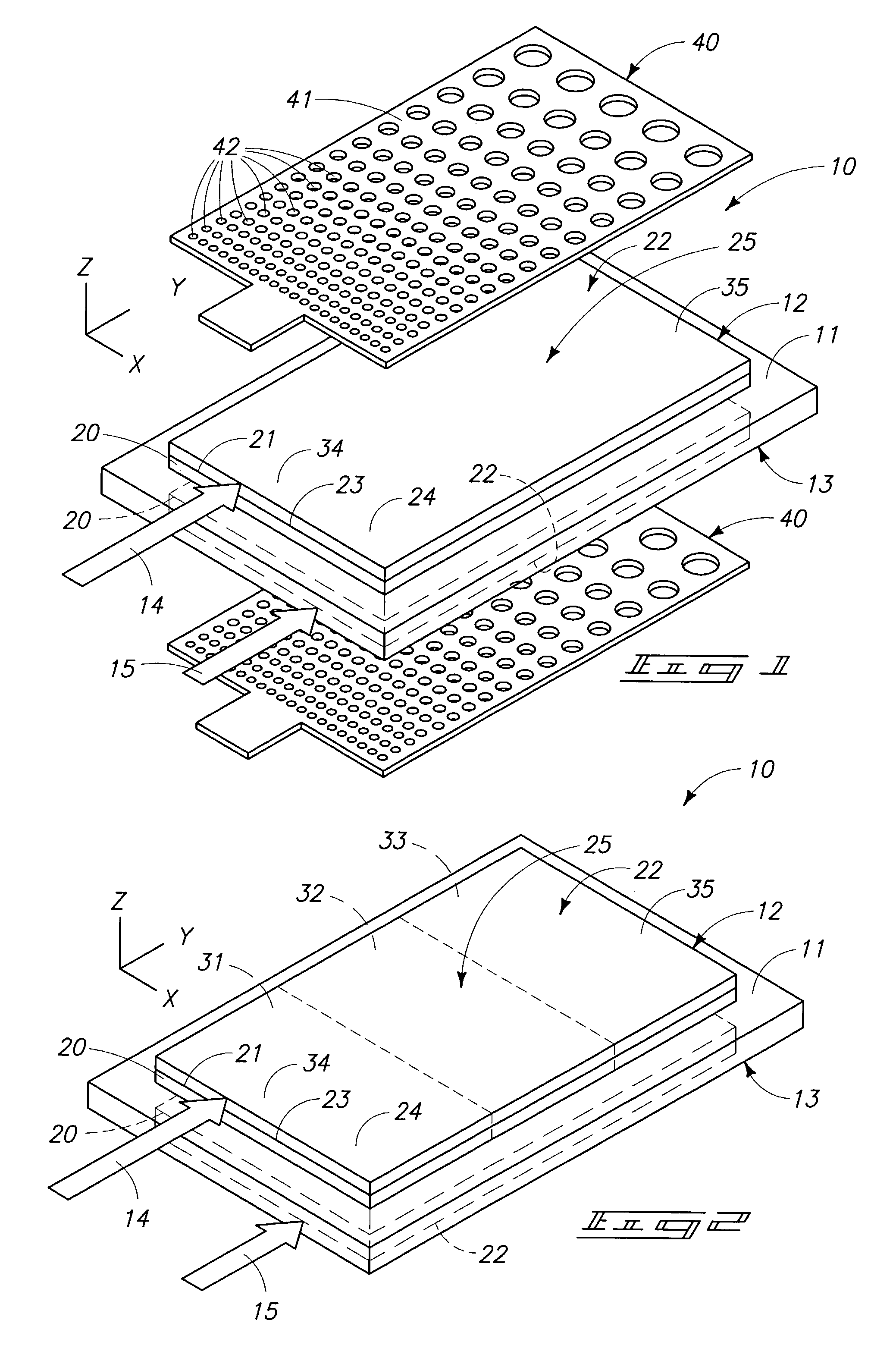 Current collector for use in a fuel cell