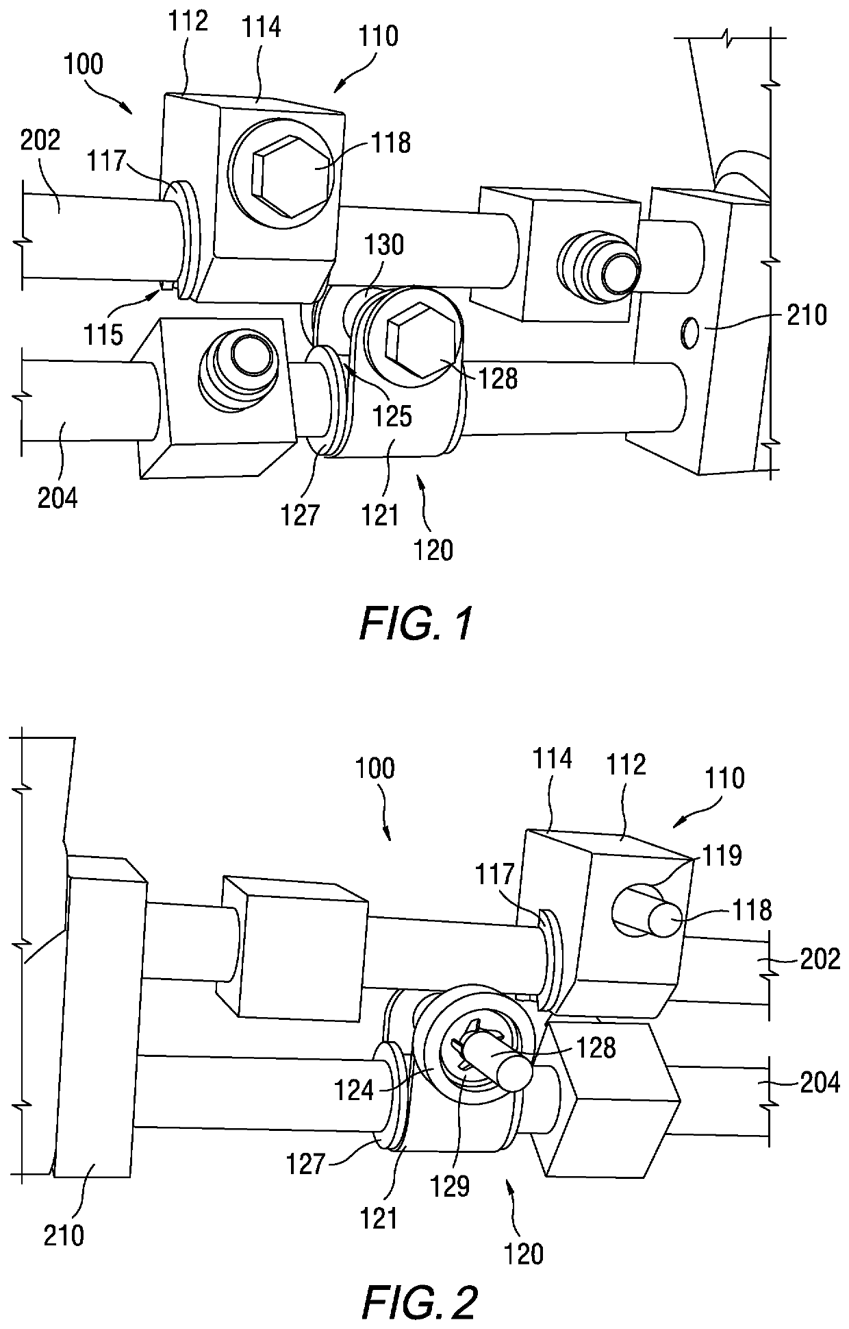 Clamping assembly for a pair of fuel lines and components, systems, and methods thereof