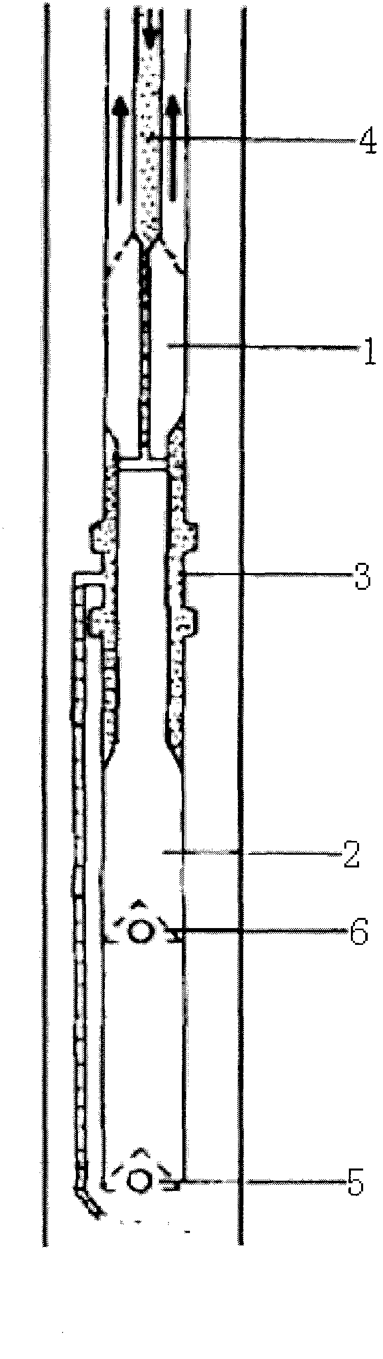 Improved down-hole device of oil well thinner tubing pump and working method thereof