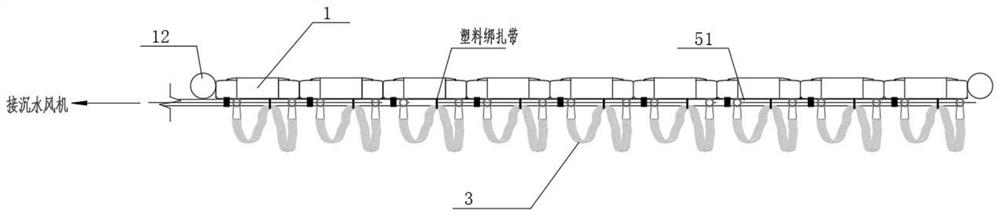 Ecological floating island considering flood control and drainage of urban medium and small river channels and landscape requirements