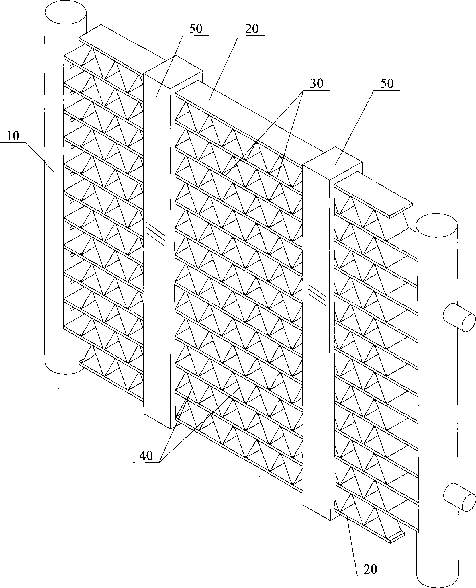 Profile plate used for heat exchanger and heat exchanger