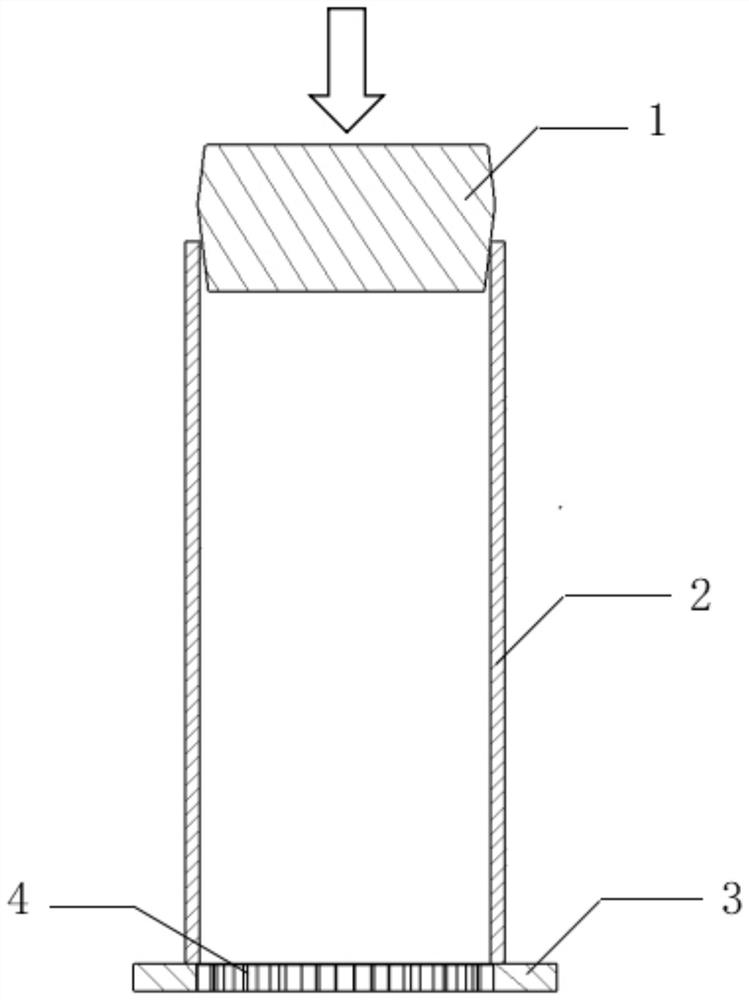 Method for eliminating residual stress of aluminum alloy aviation forge cylinder