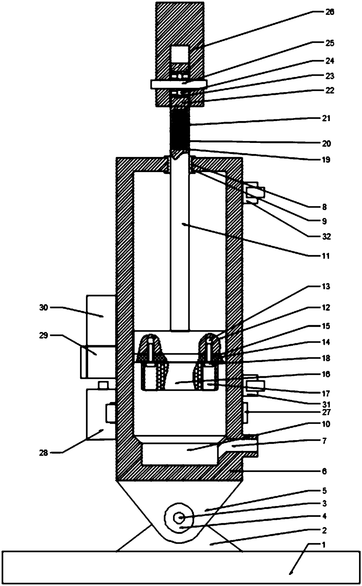 Hydraulic cylinder device capable of detecting whether temperature of hydraulic cylinder exceeds safe use threshold