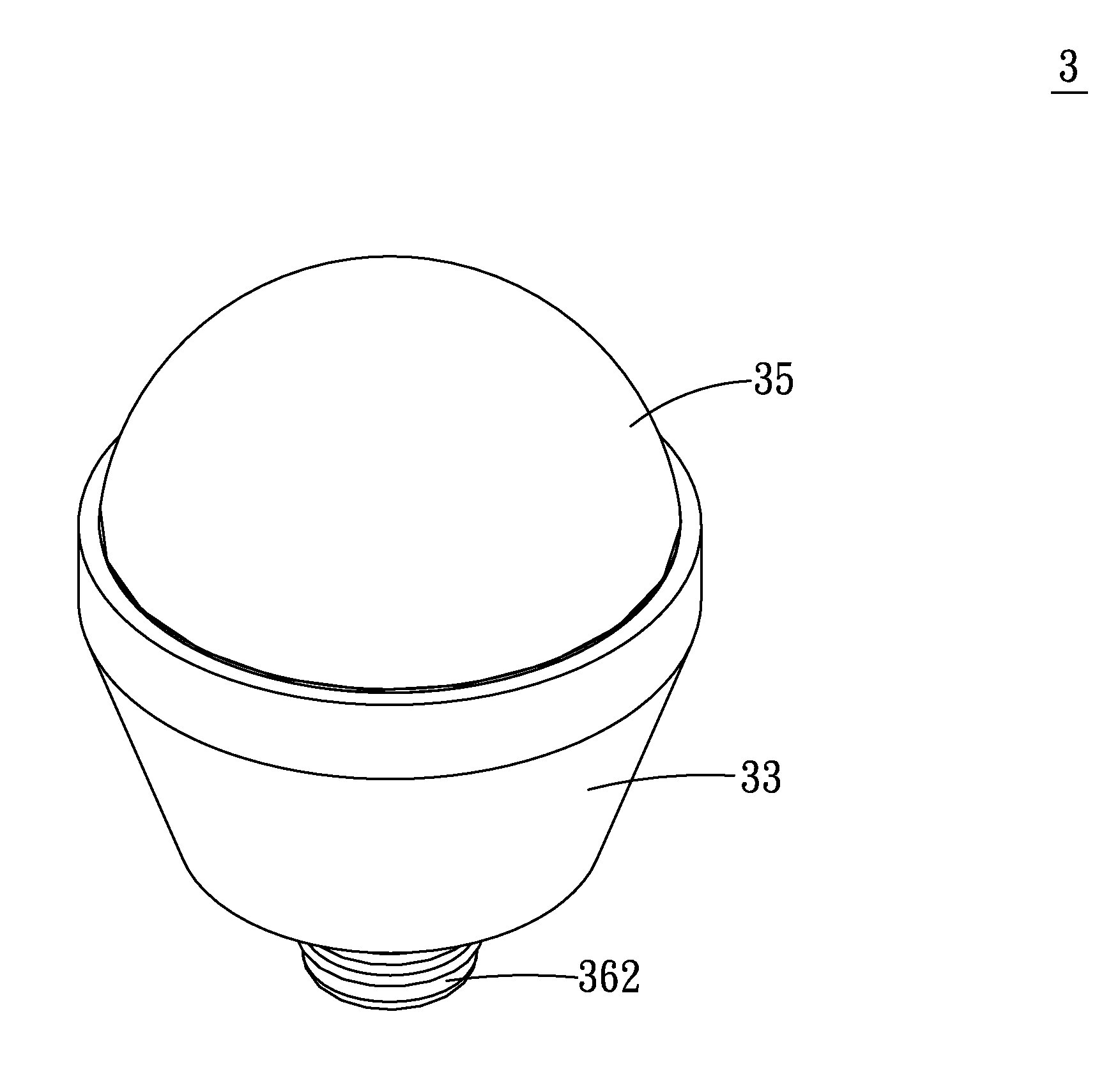 Heat dissipation unit for LED bulb