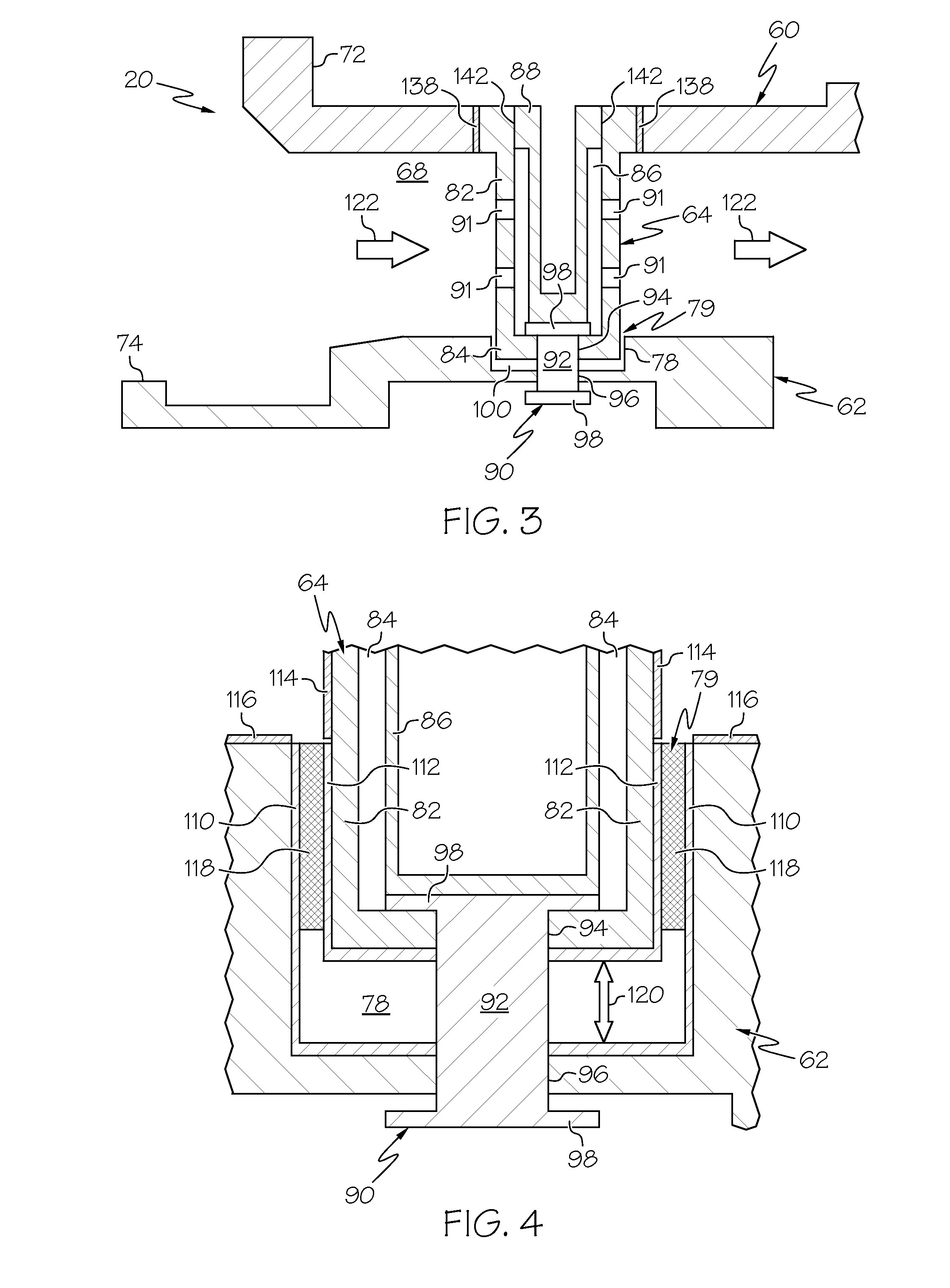 Turbine nozzles with slip joints impregnated by oxidation-resistant sealing material and methods for the production thereof