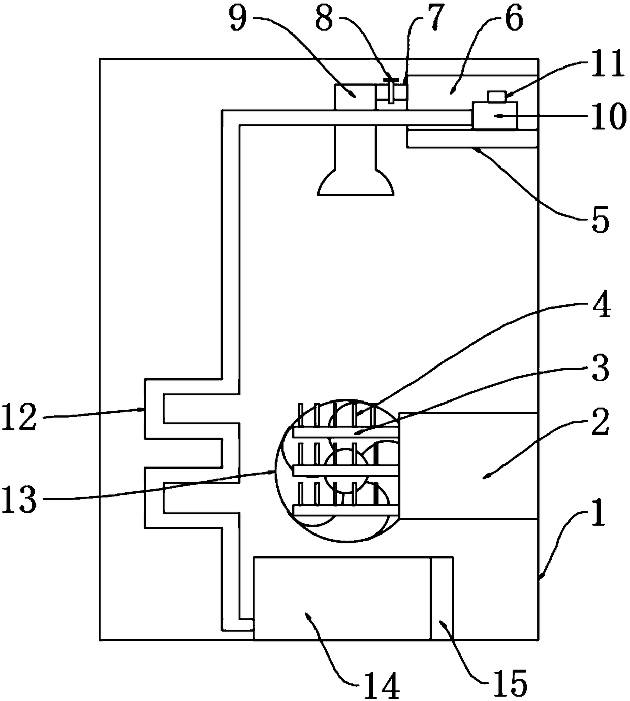 Heat dissipation device for refrigerator