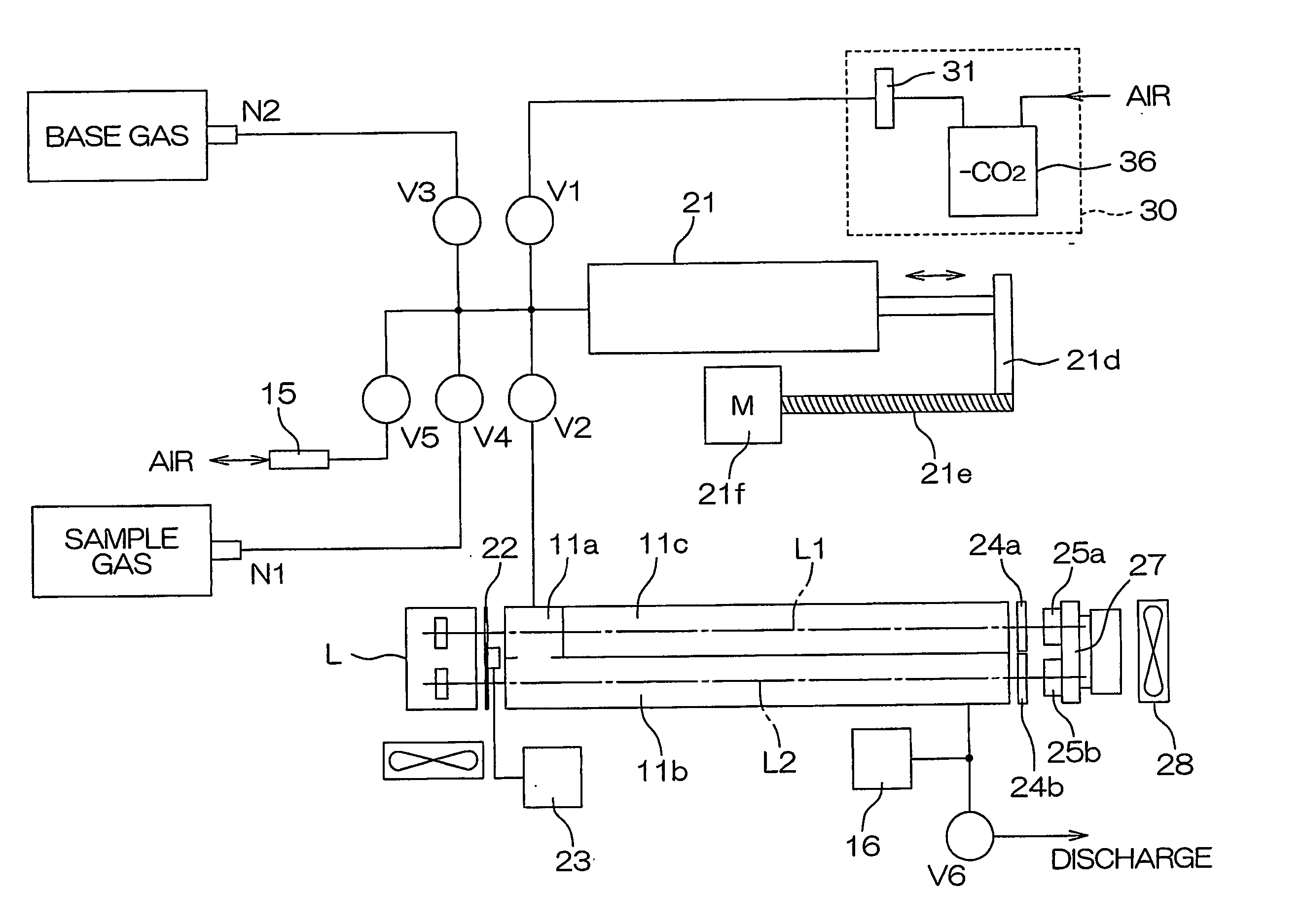 Gas injection amount determining method method in isotope gas analysis, and, isotype gas analyzing and measuring method and apparatus