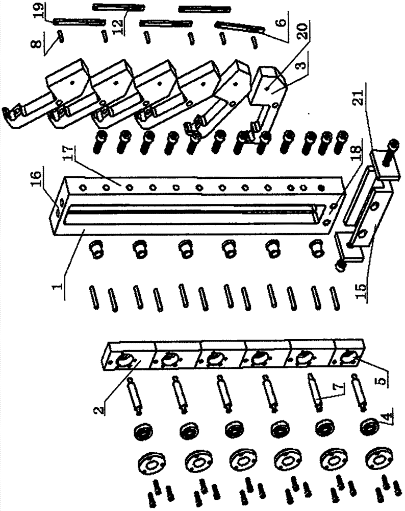 Vertical support assembly of layered goods shelf for automobile stamping parts