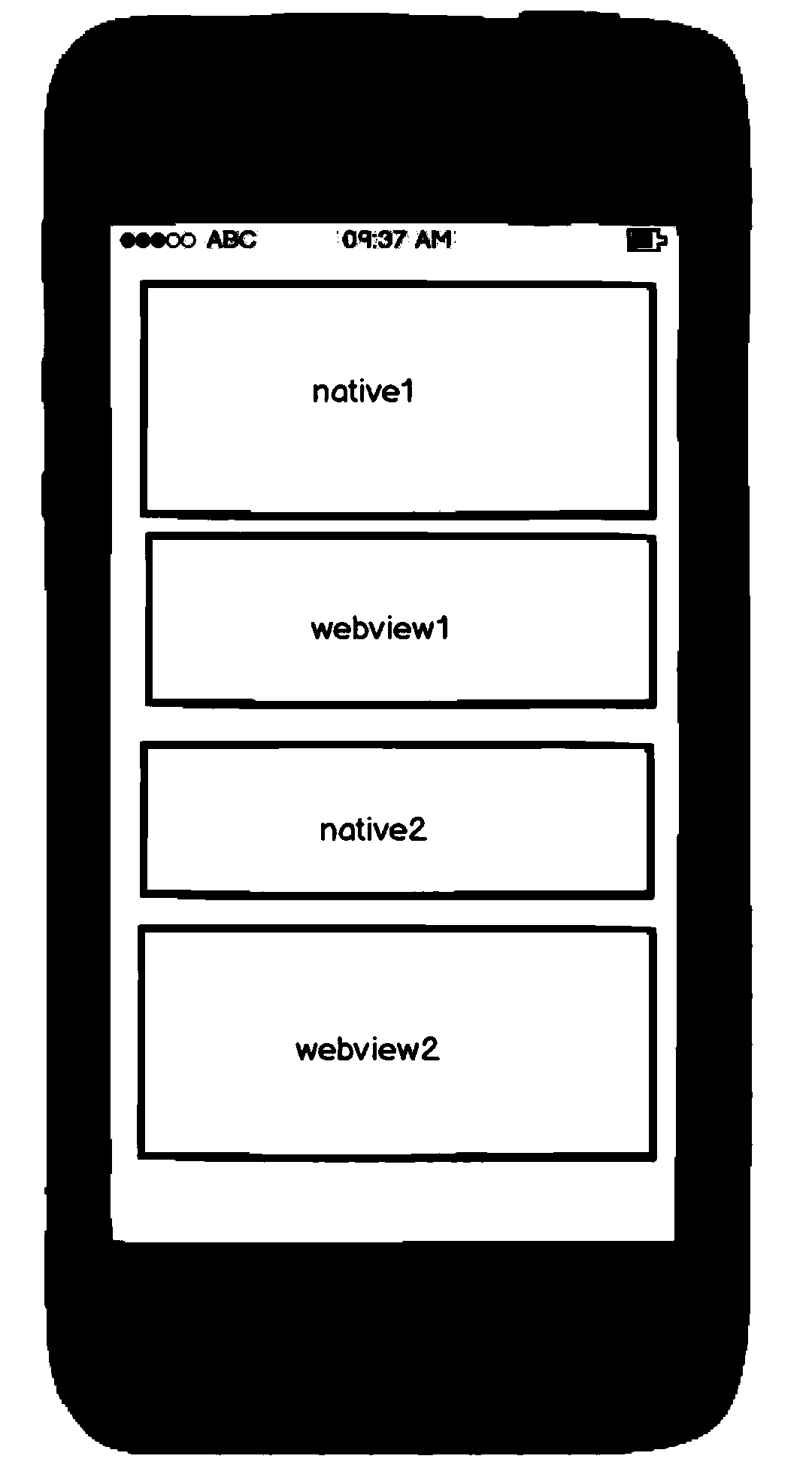 Method and system for implementing mixed type client interface