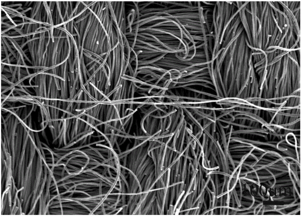 Preparation method of carbon cloth load nickel oxide coated iron oxide nanorod composite material