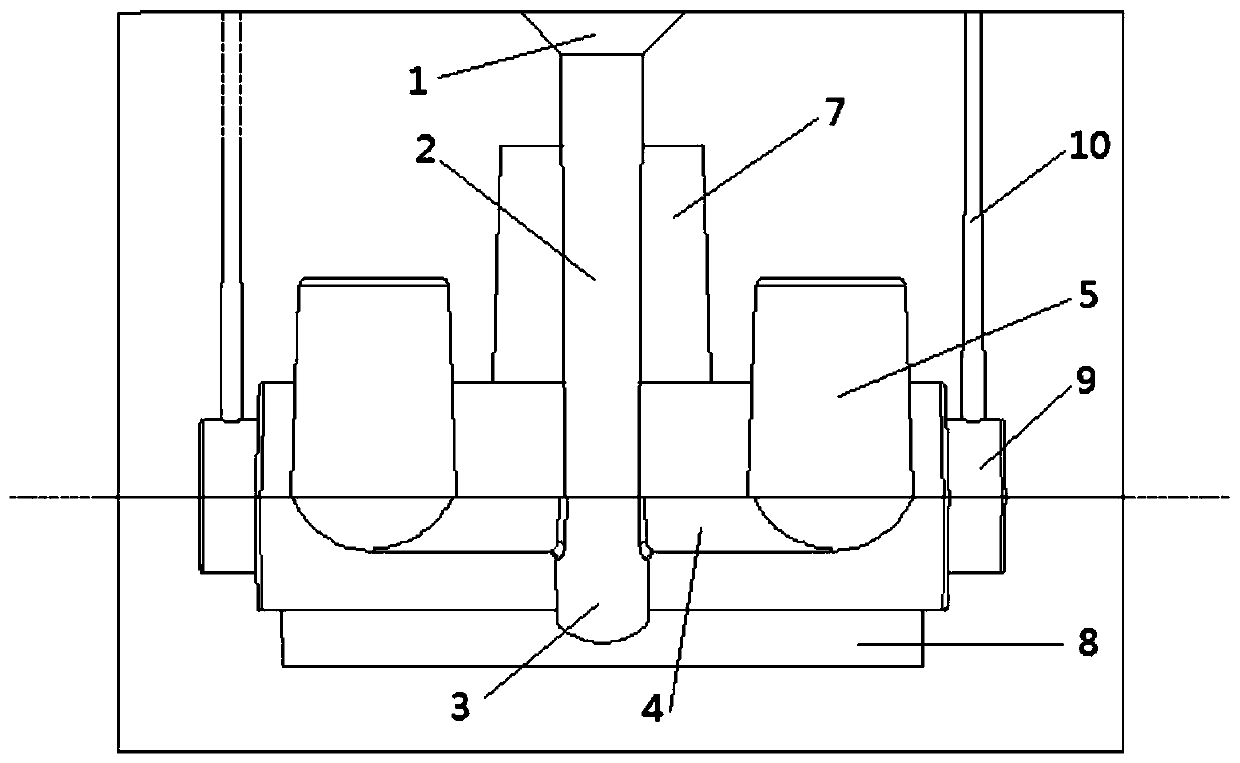 A mold for producing cylinder liners of twin-screw extruders