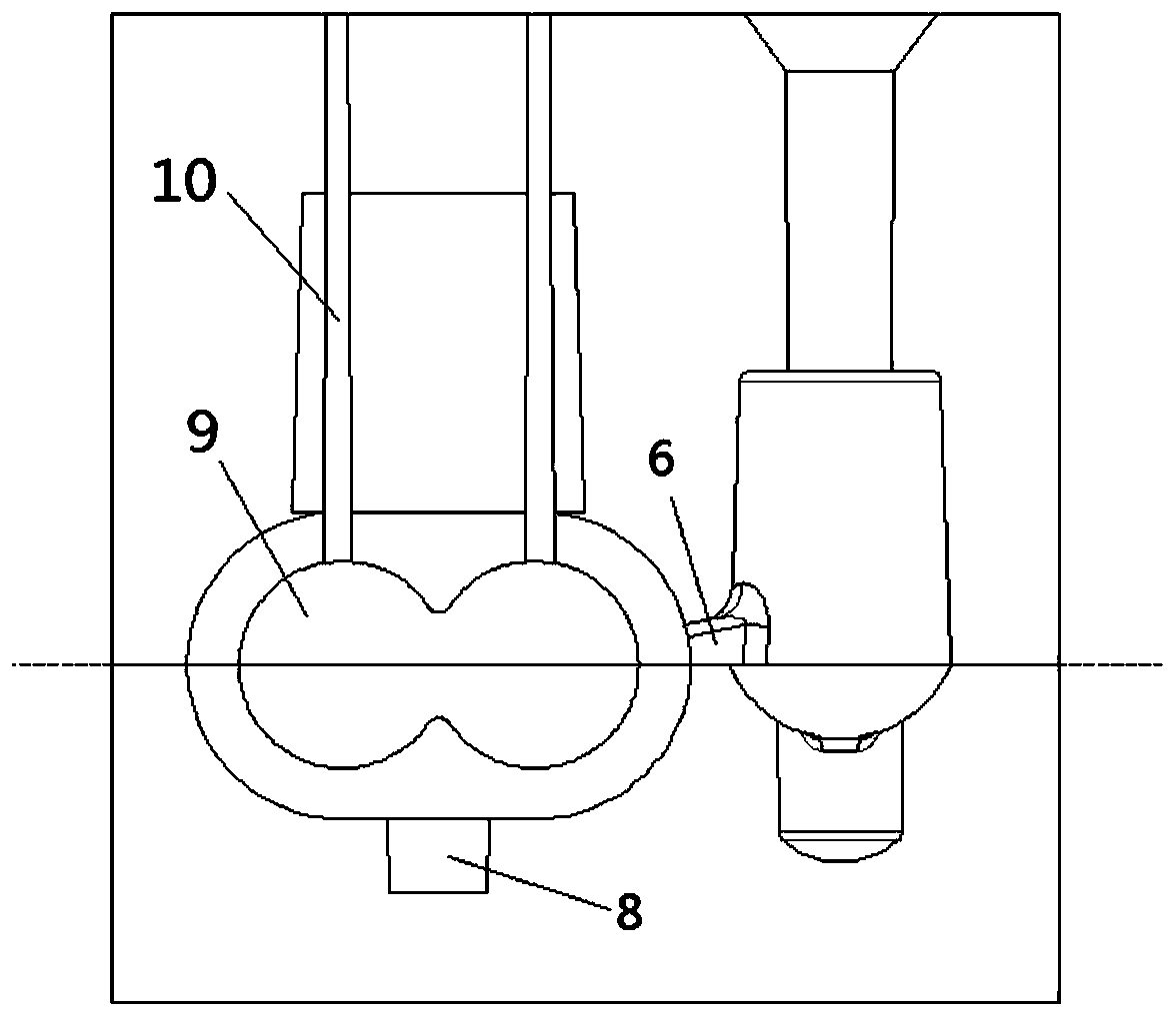 A mold for producing cylinder liners of twin-screw extruders