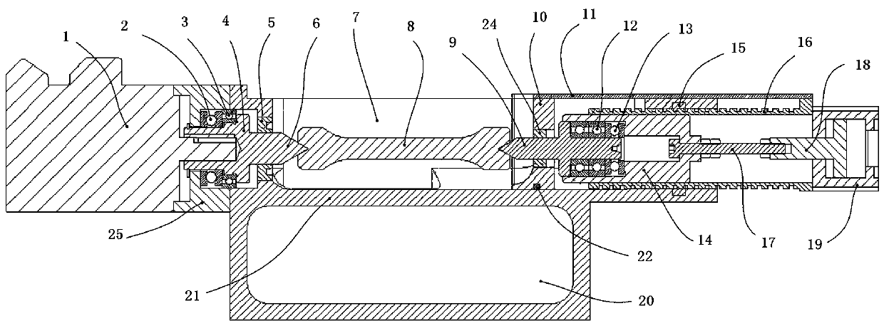 Tensile specimen longitudinal wet polishing and clamping index feeding device and method