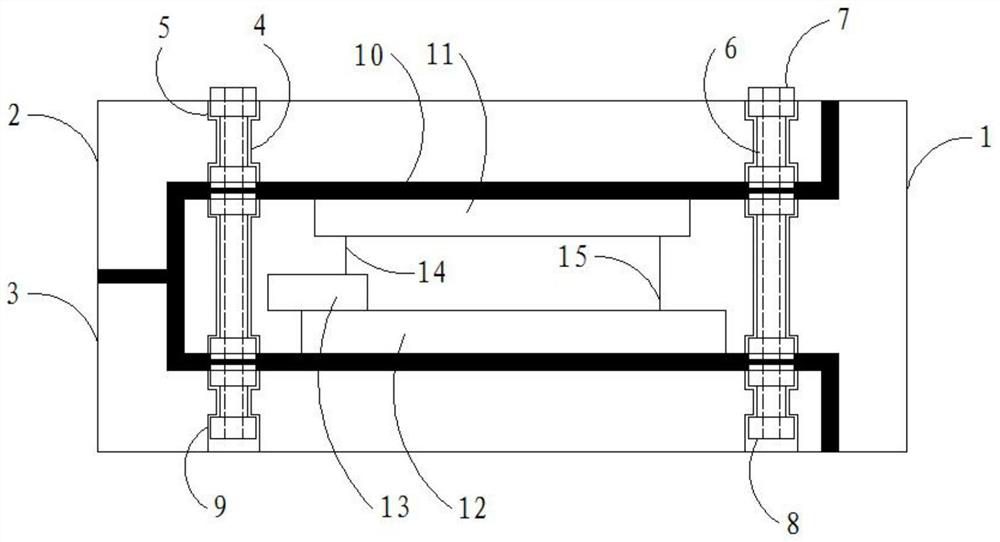 LTCC packaging structure for communication antenna