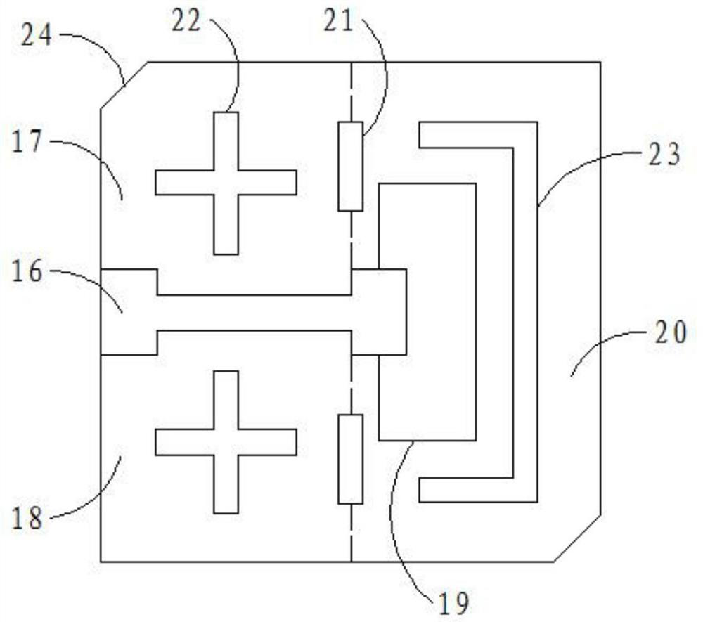 LTCC packaging structure for communication antenna