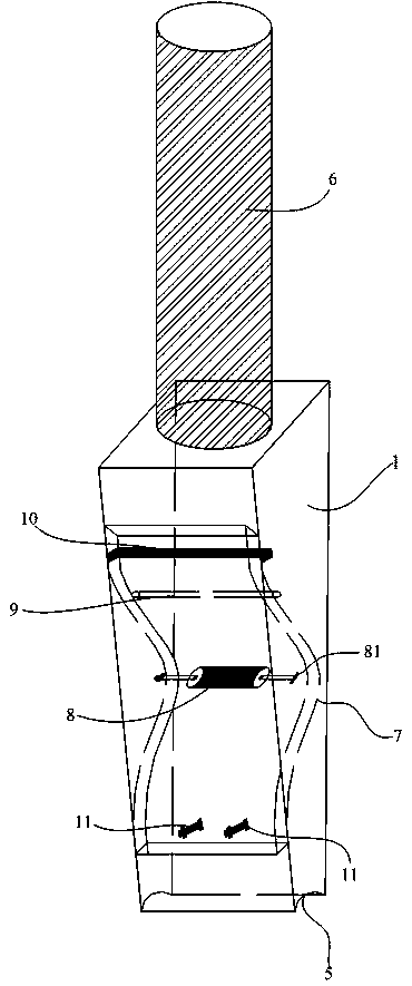 Pile shoe of drainage plate pile driver