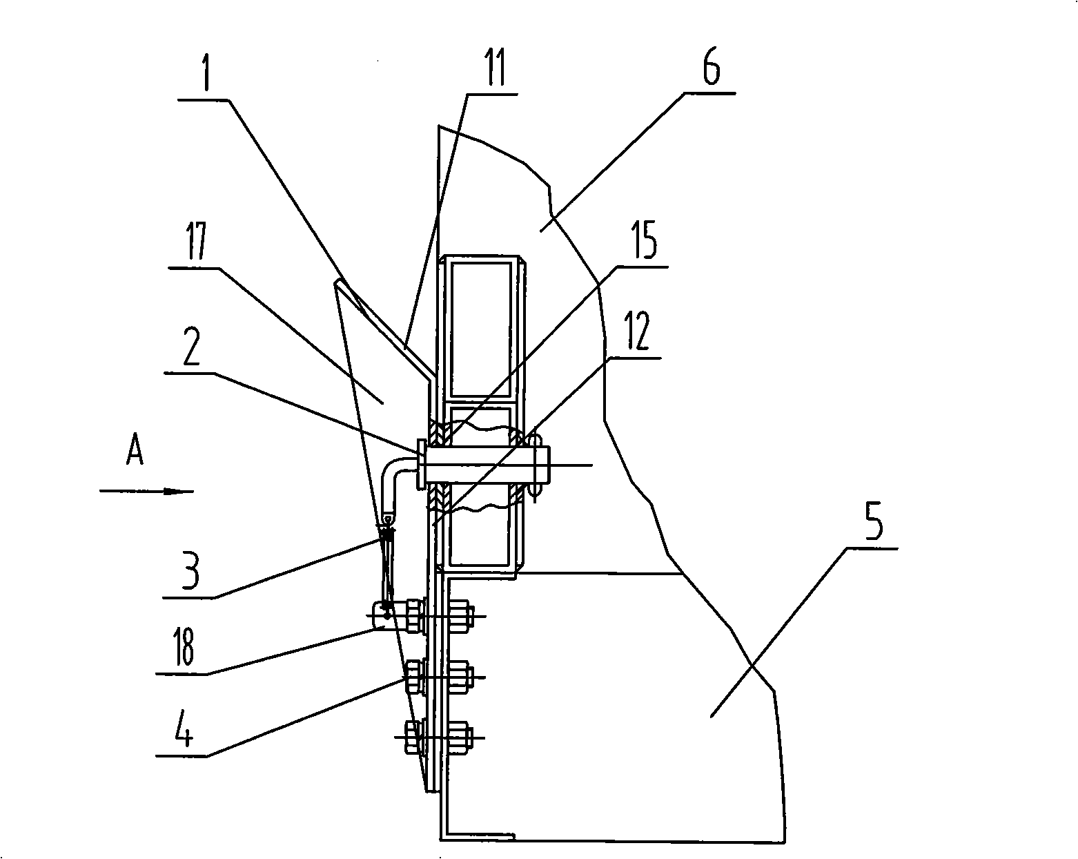 Fast connecting apparatus of cabin body and vehicle chassis