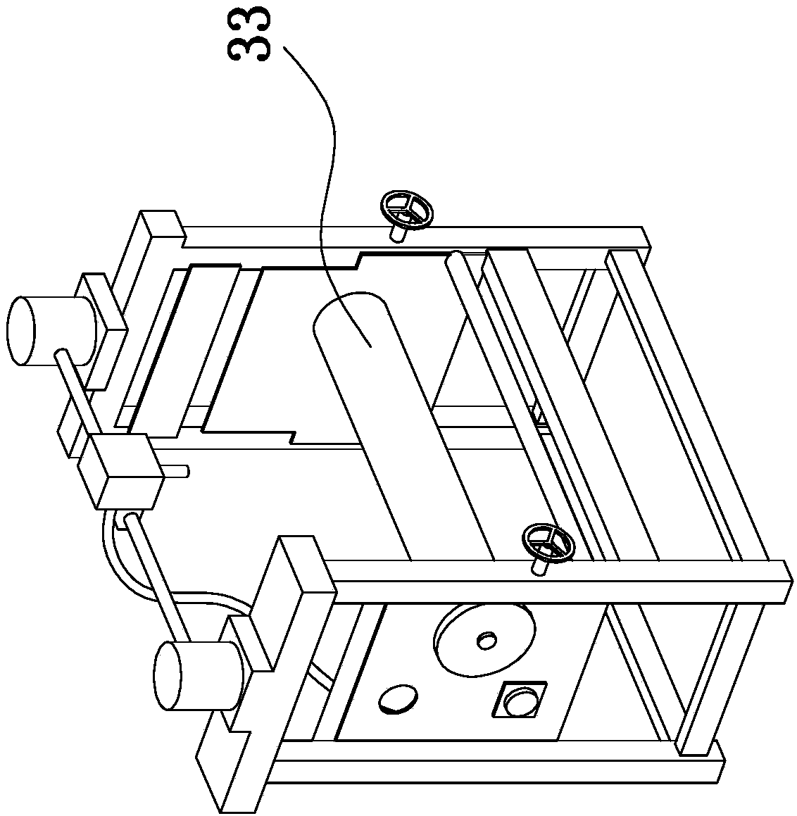 Automatic production system of rock wool sandwich board