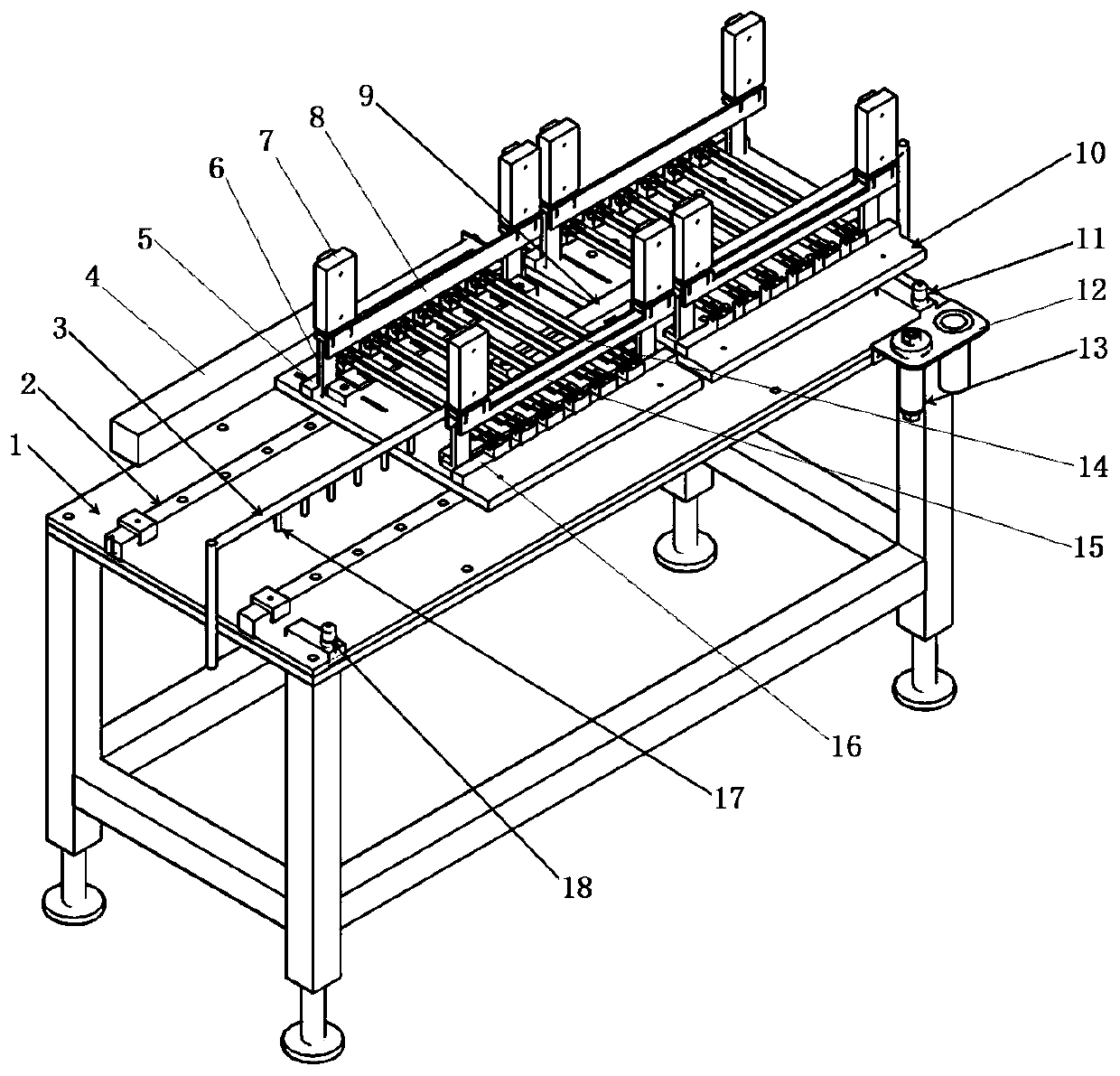 Multi-position horizontal porcelain head mounting device for double-tube metal sheet halogen tungsten lamp and using method thereof