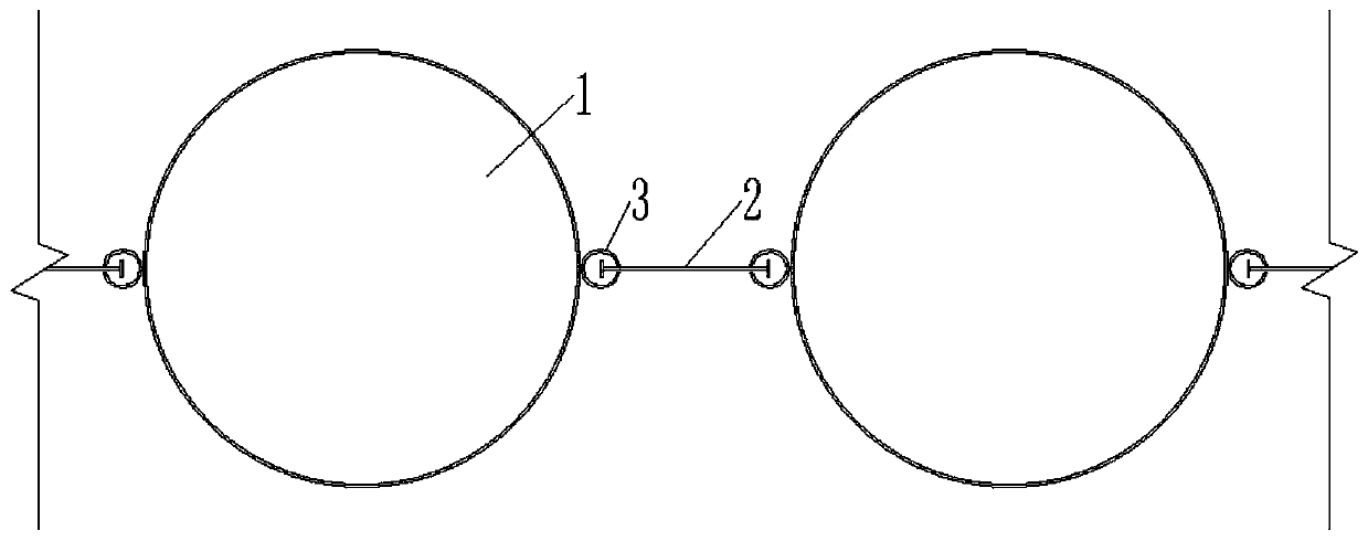 Lock catch steel pipe pile and I-shaped plate pile combined cofferdam structure and construction method thereof