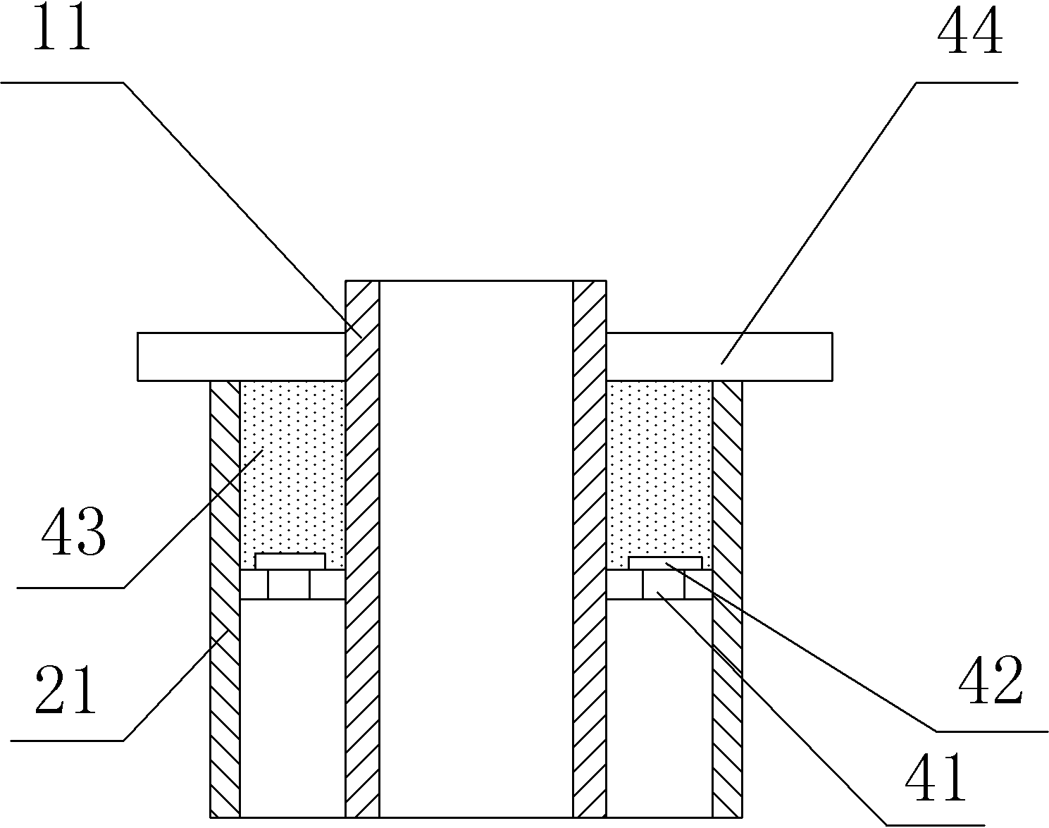 Multi-section type roasting furnace provided with platform