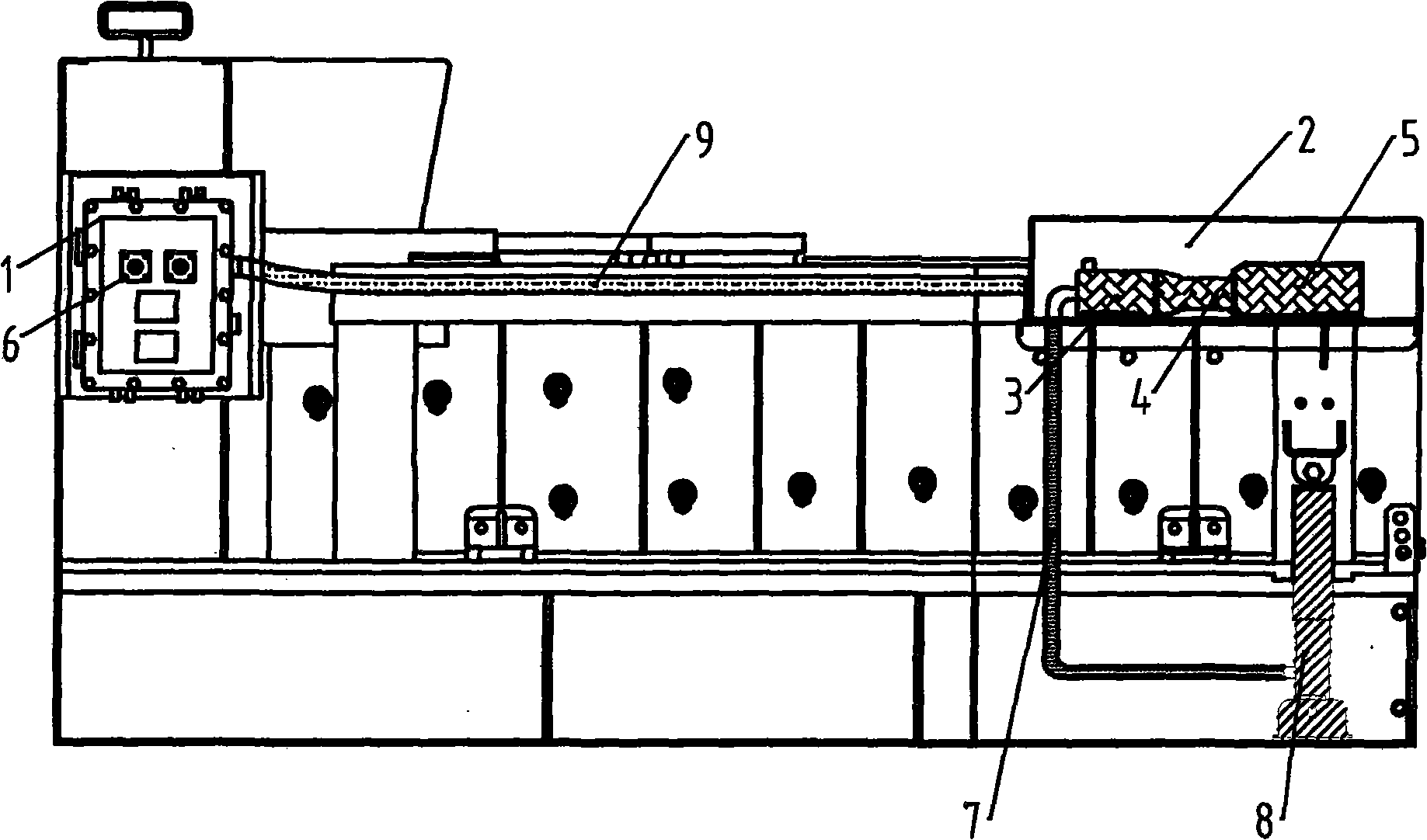 Device for adjusting electro-hydraulic inclination angle of screen box of vibrating screen and method for using same