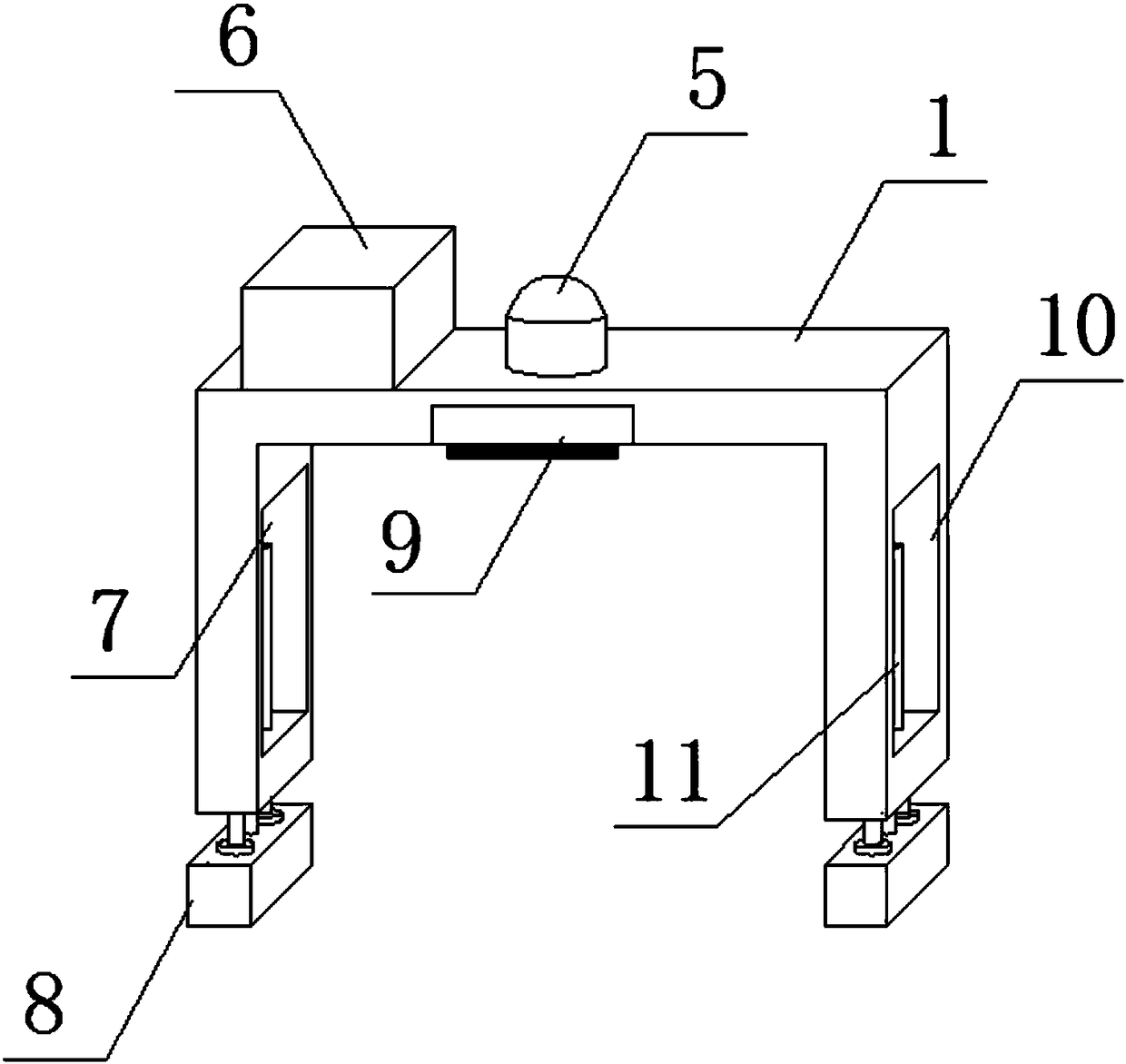 Screening device used after coal mining