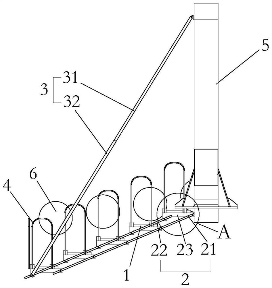 Walking board device and cableway system