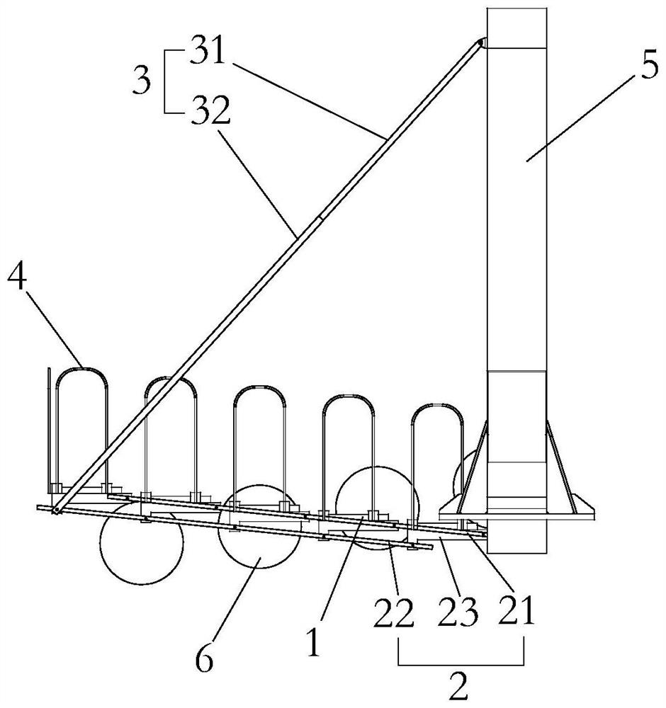 Walking board device and cableway system