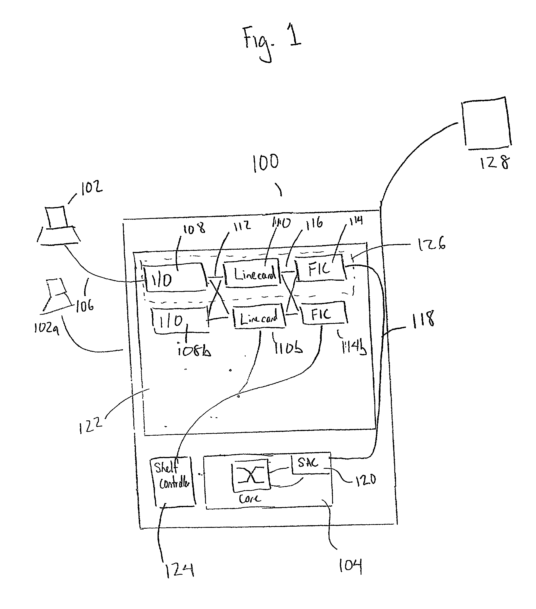 Multi-subshelf control system and method for a network element