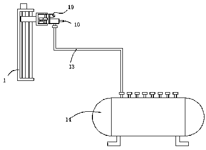 Accurate fire extinguishing system for large oil filling equipment used in substation