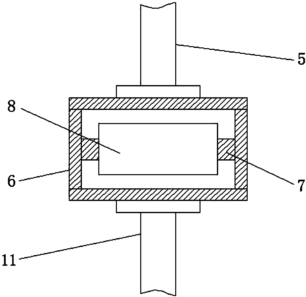 Solid-liquid separation device for industrial sewage treatment