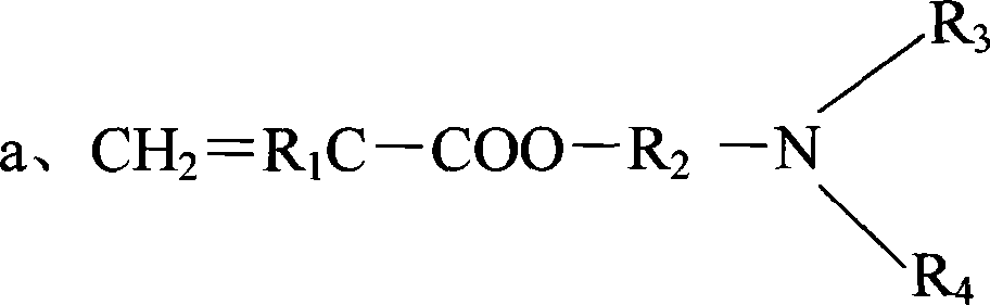 Case-hardening zwitterion type polymer for hair, preparing method and application of the same