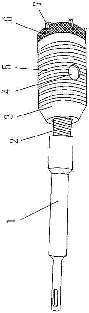 Drill bit of hollow drill and manufacturing method thereof