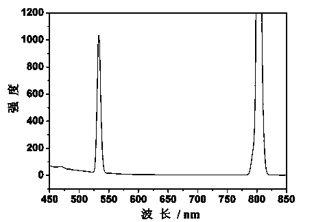 Glowing nanometer fibre with biocompatibility and preparation method of glowing nanometer fibre