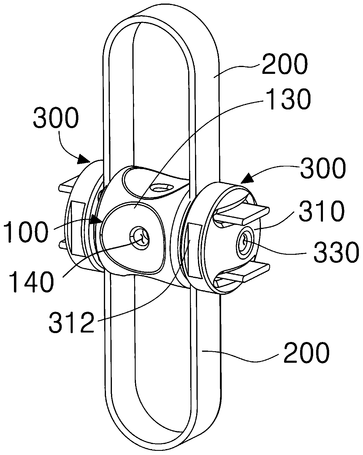 Spacer apparatus between spinous processes