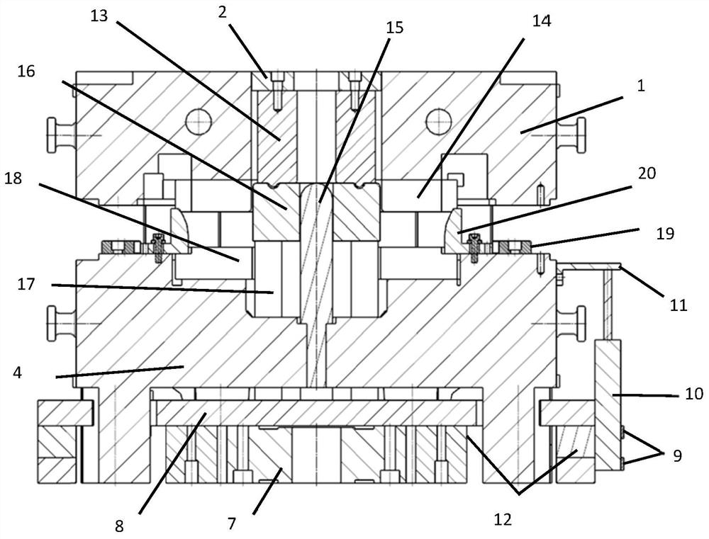 Die structure for plate drawing and bulging performance experiments