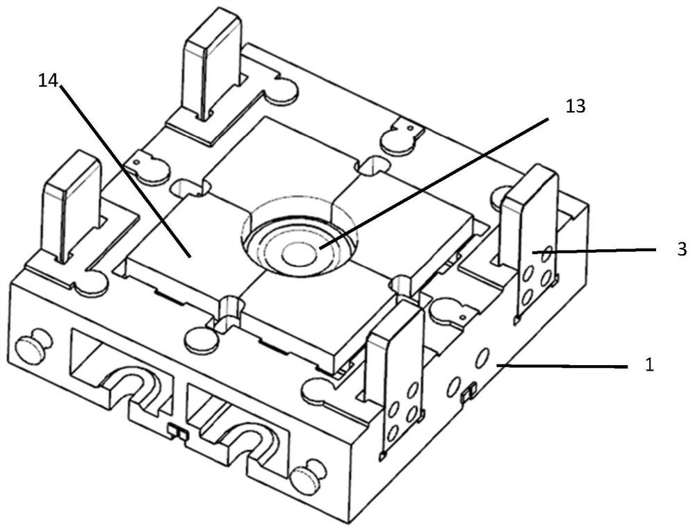 Die structure for plate drawing and bulging performance experiments