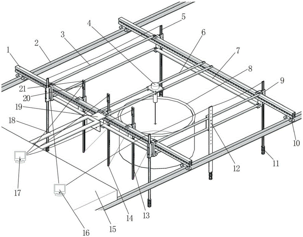 Net cage model test platform