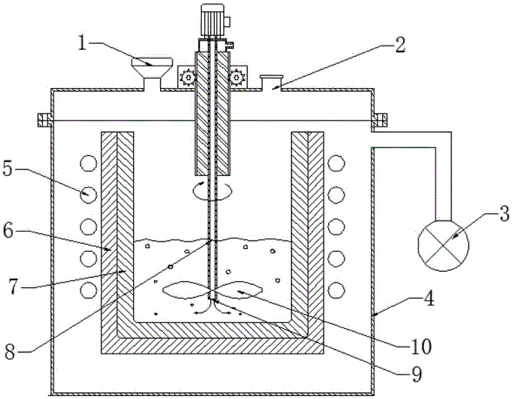 Boron removal method and device through activated slag agent