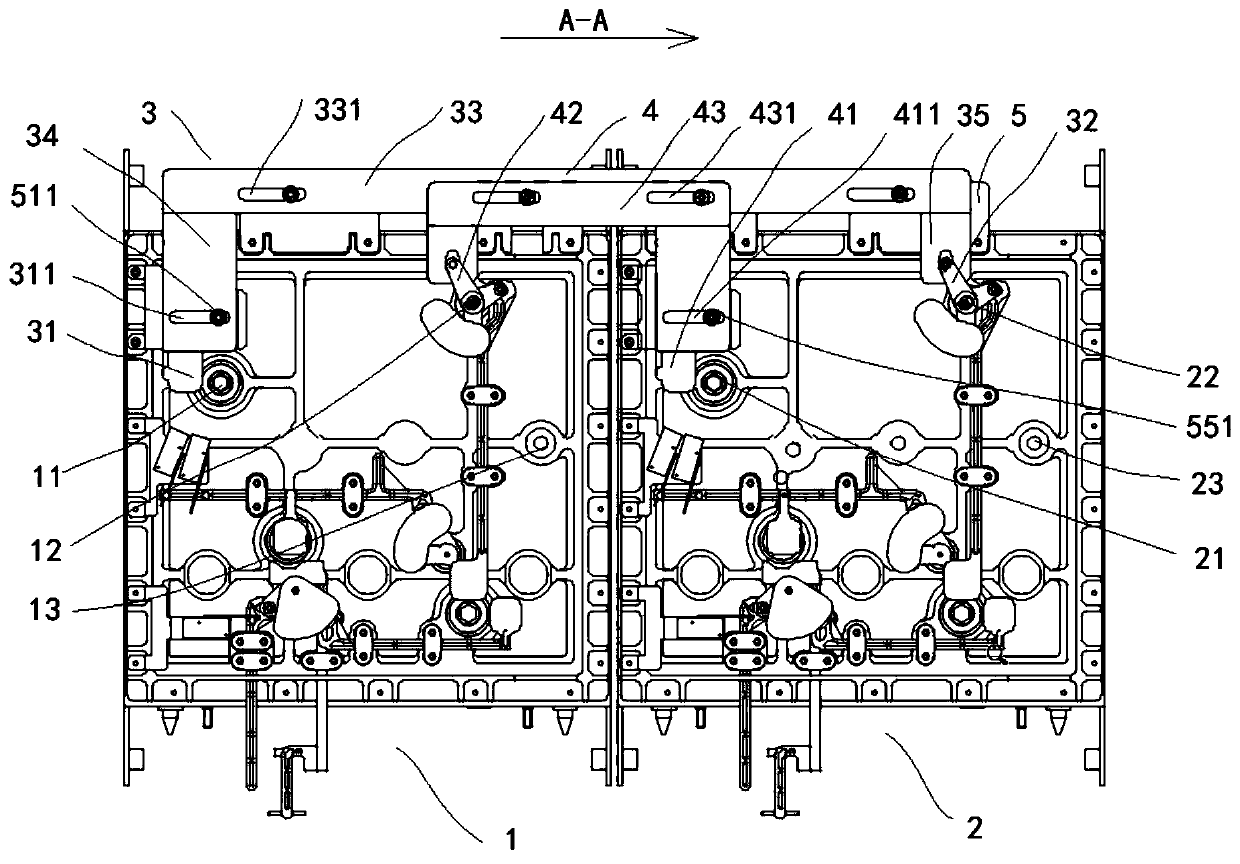 Mechanical interlocking mechanism of double-insulation cabinet