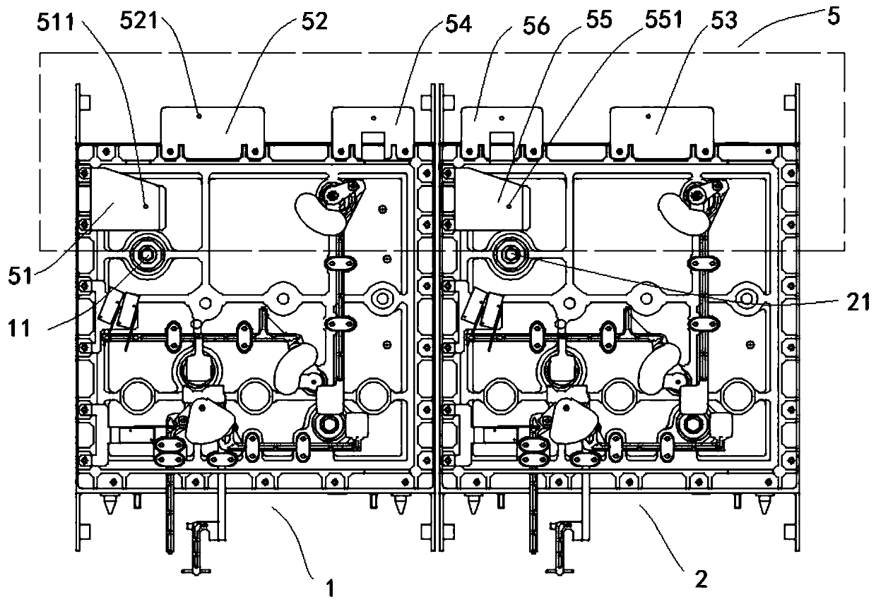 Mechanical interlocking mechanism of double-insulation cabinet