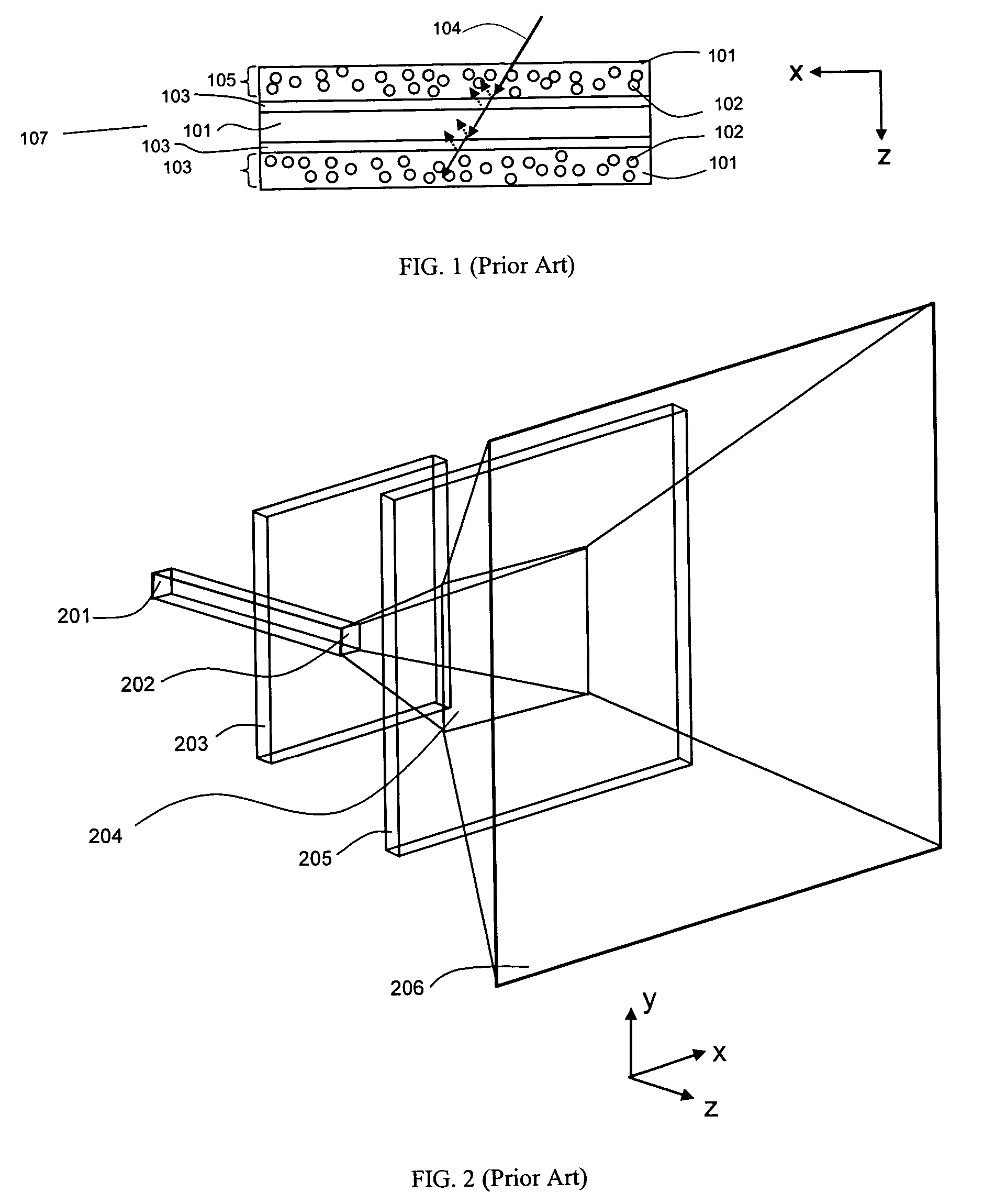 Multi-region light scattering element