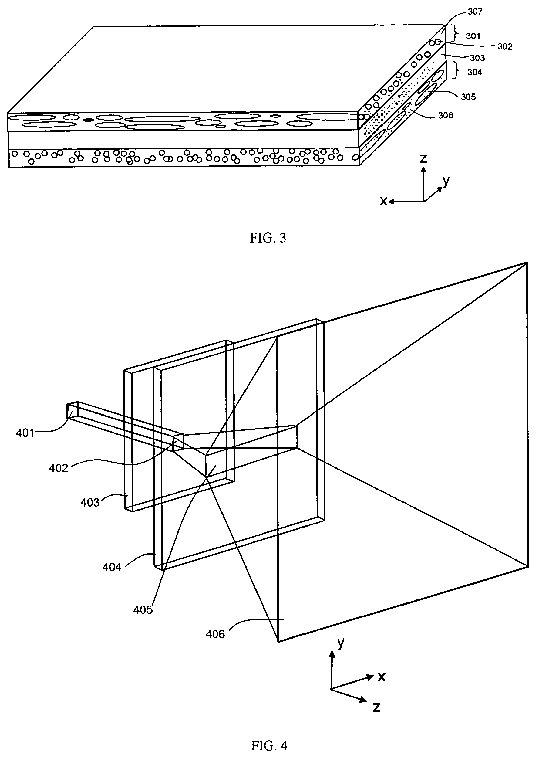 Multi-region light scattering element