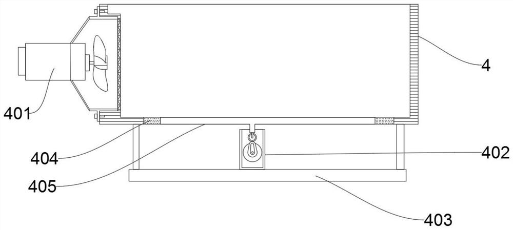 Rapid cooling device for automobile injection molding part