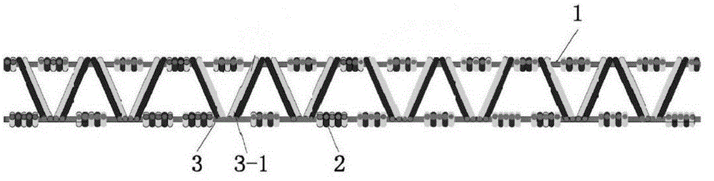 Plastic resin-impregnated three-dimensional hollow platelike woven fabric