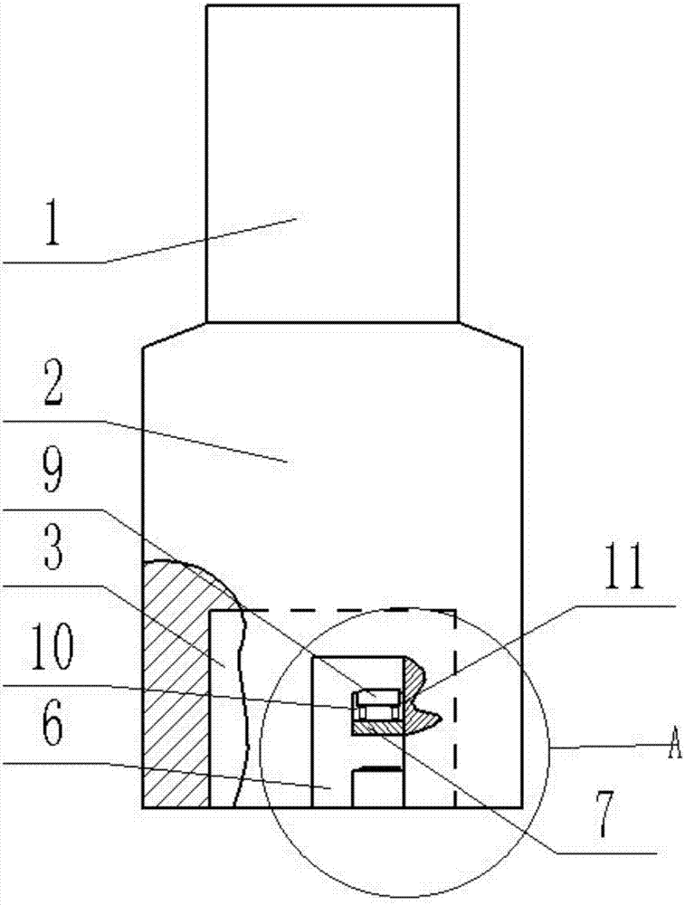 Detachable cutter for milling machine