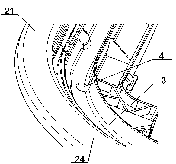 Drainage system of automobile electric skylight